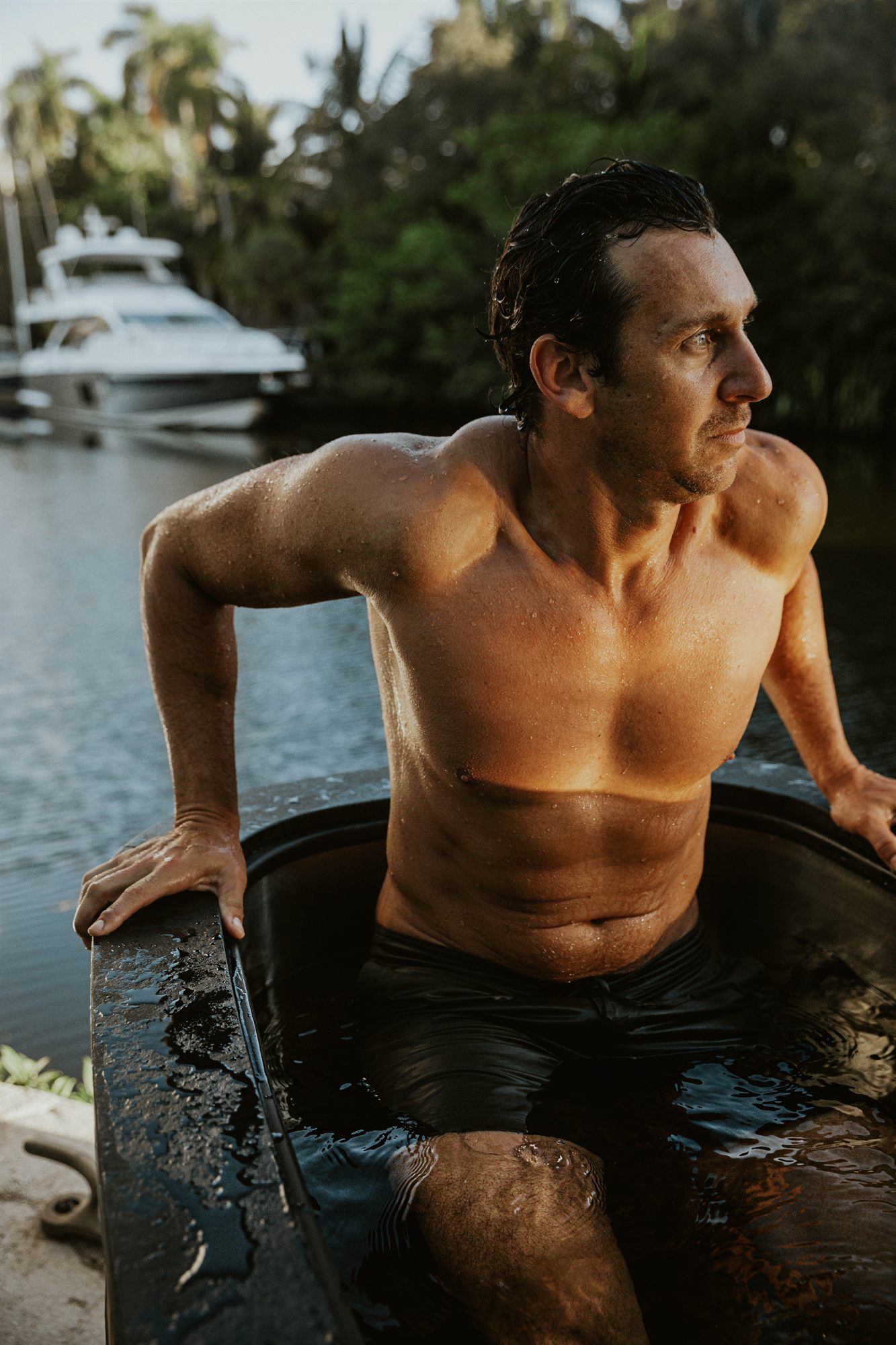 A Cielo cold plunge, engineered for a consistent water temperature
