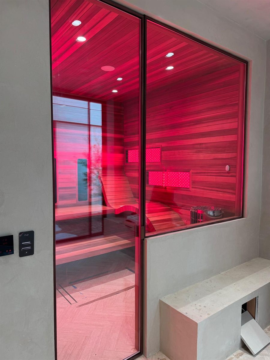 A Cielo infrared sauna, built to a client's actual goals