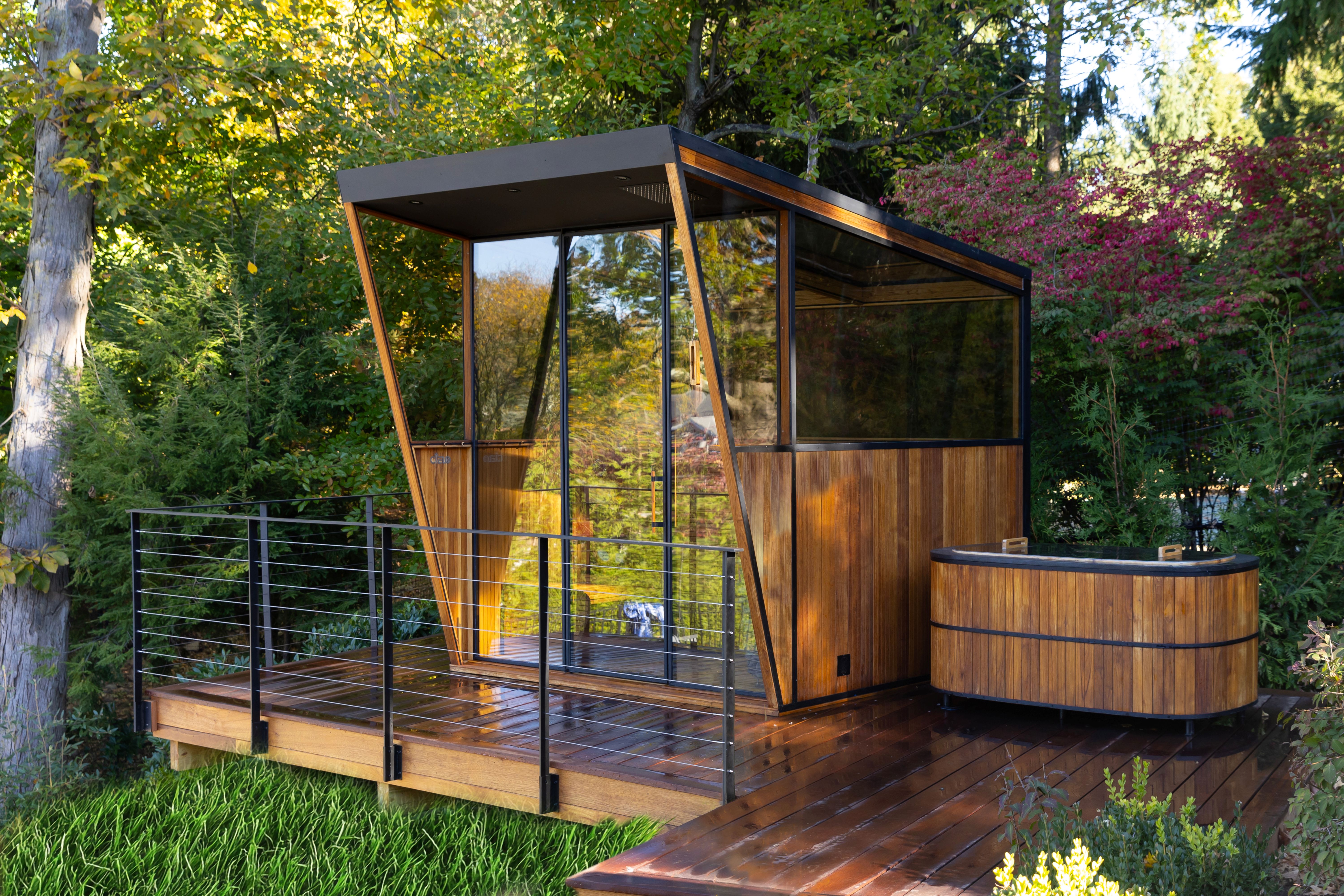 Luxury Outdoor Sauna and Cold Plunge Pavilion, Cresskill, NJ